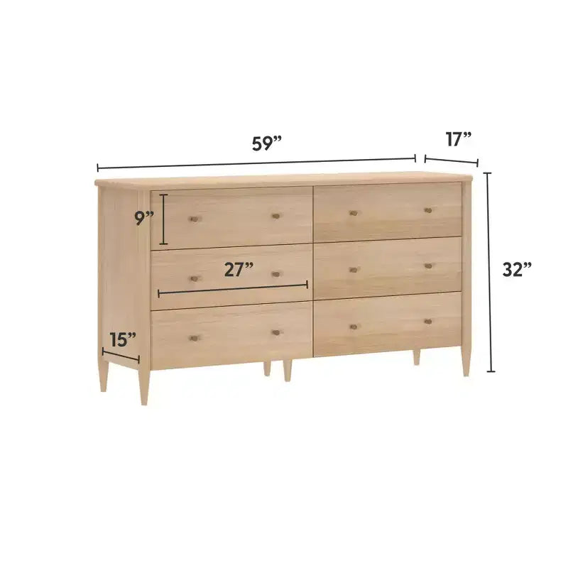 Harbor 6 Drawer Dresser