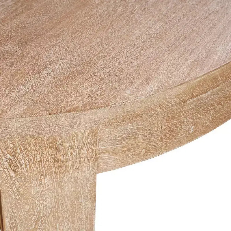 Royal Hampton 32 Inch Round Top Coffee Table with Open Sled Base