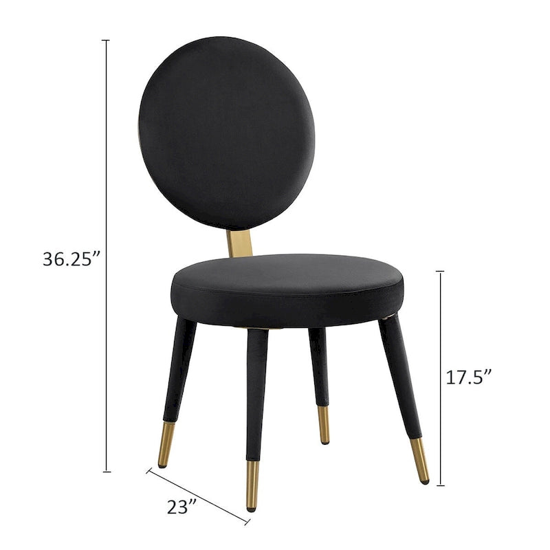 Morden Fort Modern Luxury 5- Piece Round Dining Table and Chair Set