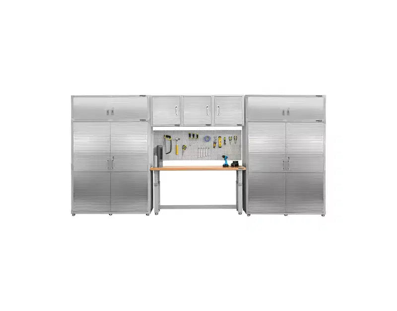 Seville Classics UltraHD 2-Piece Extra-Wide Storage Cabinet Set, 60 x 24