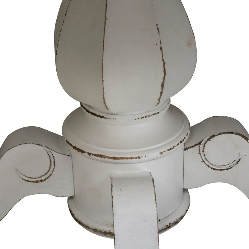 Magnolia Manor Round Pedestal Dining Table with Expandable Leaves - 2 Finishes