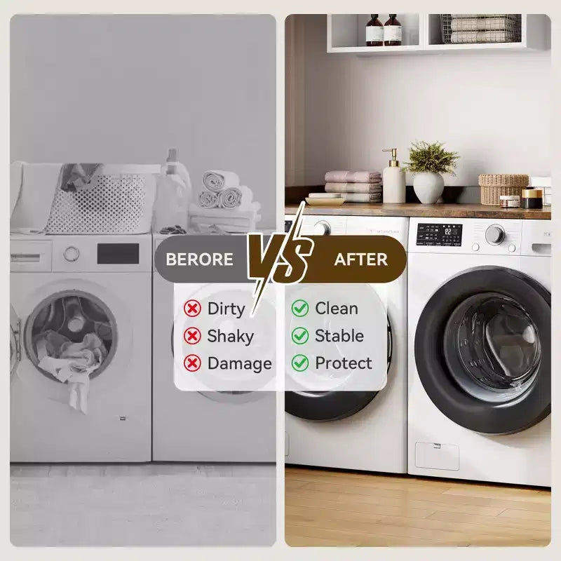 Washer Dryer Countertop, Laundry Topper with Raised Edge & Non-Slip Pad for Hamper Counter Storage & Laundry Room Organization
