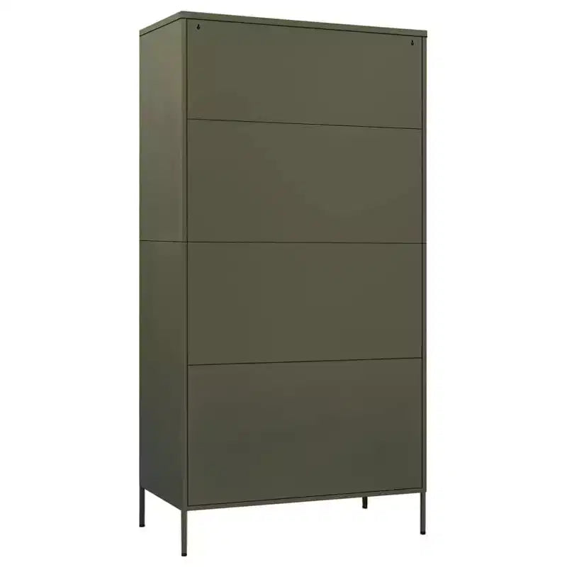 vidaXL Wardrobe Olive Green 35.4x19.7x70.9 Steel