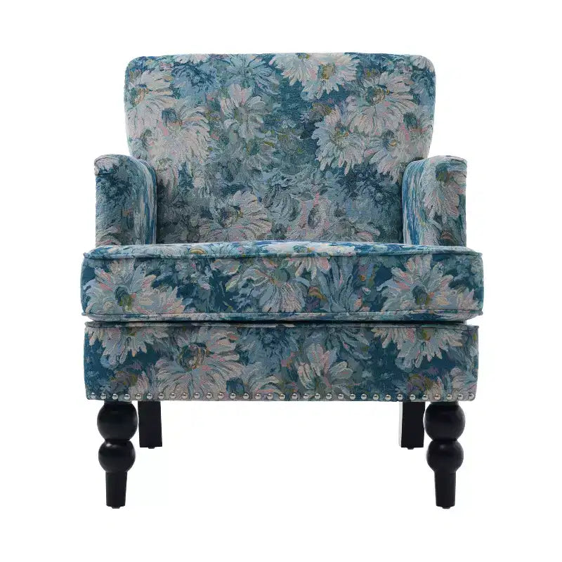 Fauteuil club contemporain Harrison Christopher Knight Home en tissu avec garniture cloutée