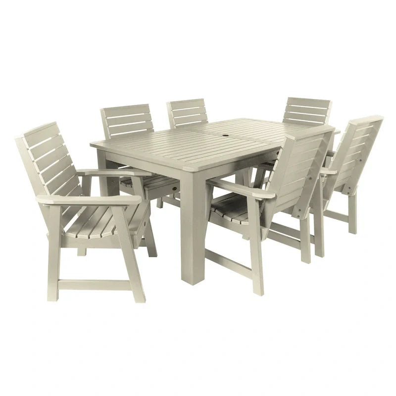 HIGHWOOD PROFESSIONAL 7- Piece Outdoor Dining Set 42x72