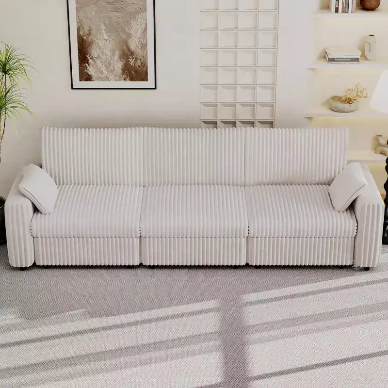 Dyonery Modular Corduroy Sectional Sofa with Washable Covers