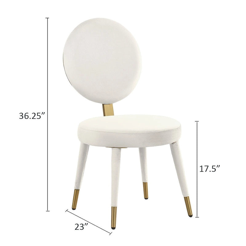 Morden Fort Modern Luxury 5- Piece Round Dining Table and Chair Set