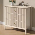 Heynemo 3 Drawer Dresser, Painted 30 Inch Tall Wood Nightstand with Storage, Wide Modern Chest of Drawers with Ball Bearing Slide
