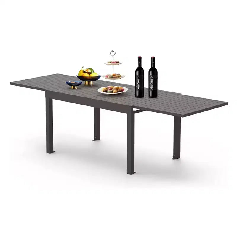 Okak Dining Table Aluminum Patio Extendable Dining Room Table Kitchen Table for Dining Room
