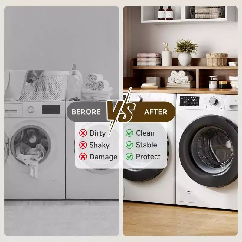 2-Tier Washer and Dryer Countertop with Shelf or Drawers, Laundry Countertop Cover with Non-Slip Pad, 54X27.5 Laundry Topper for Folding Clothes