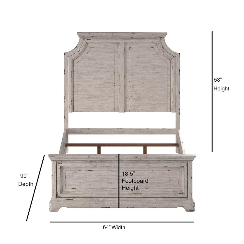 Palisade 5-Piece Antique White Bedroom Set