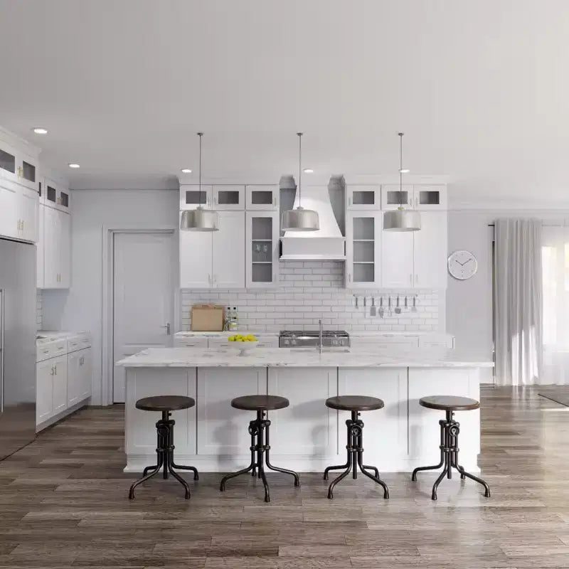 HOMLUX Easy-DIY Shaker White Ready to Assemble Wall Blind Kitchen Cabinet