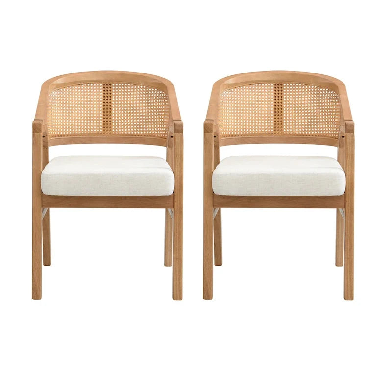 Christopher Knight Home - Cane Upholstered Dining Chair (Set of 2)