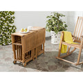 SAFAVIEH Outdoor Brandy 5-Piece Outdoor Dining Table Set - 43Wx35Dx29H