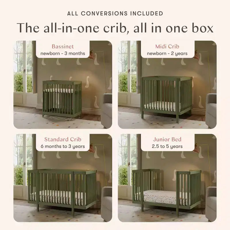 Babyletto Pogo 8-in-1 Convertible Crib with All-Stages Conversion Kits