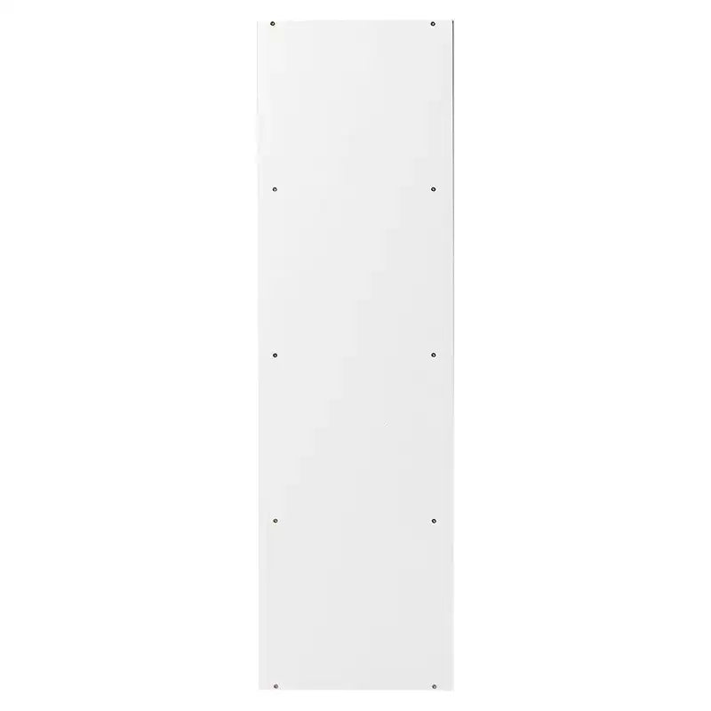 Hodedah HID44 Heavy Duty 8 Door Floor Mount Enclosed Multipurpose Storage Bookcase Cabinet for Home and Office, Beech Wood Finish