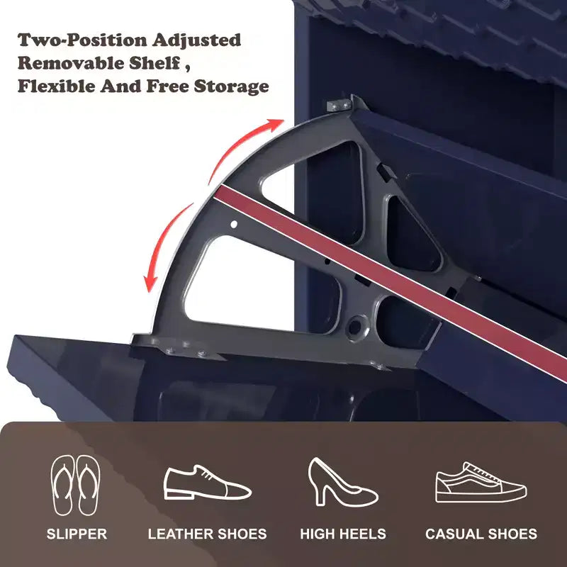 CLIHOME 24 Pair Entryway Shoe Storage Organizer Cabinet Flip Drawers Closet Shoe Rack Shelf Organizer
