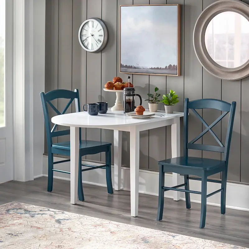Simple Living Country Cottage Drop Leaf 3-piece Dining Set