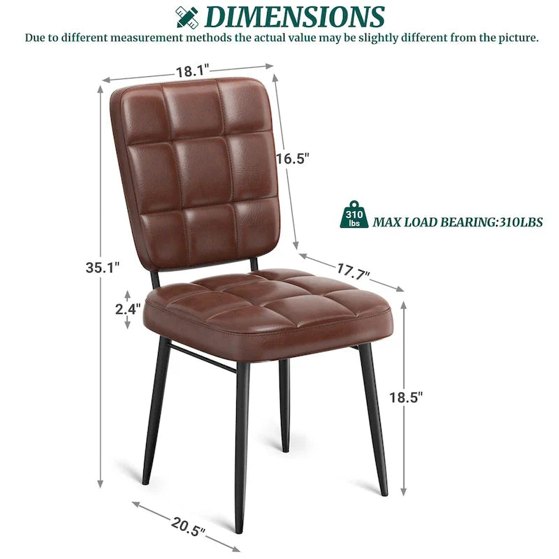 Modern Dining Chairs Set of 2/4/6/8, Upholstered Kitchen Chairs with Thick Cushion for Dining Room