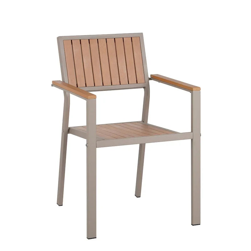 7-Piece Outdoor Extendable Dining Set with Extendable Table and 6 Armrest Chair