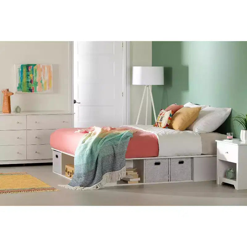HomeStock Storage Beds made of Particle Board Bed Frame