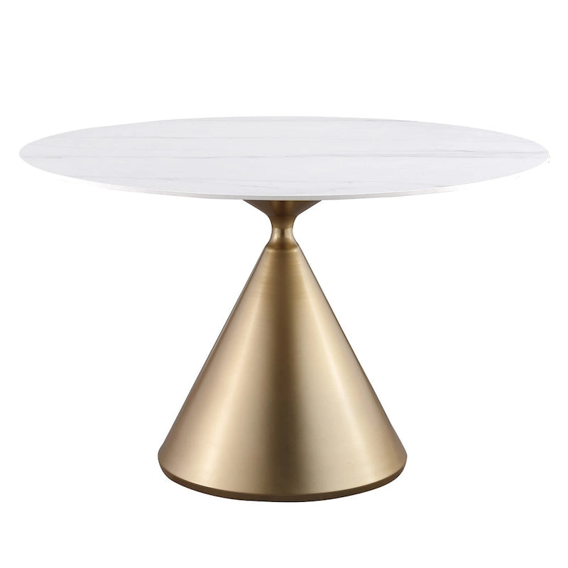 Morden Fort Modern Luxury 5- Piece Round Dining Table and Chair Set
