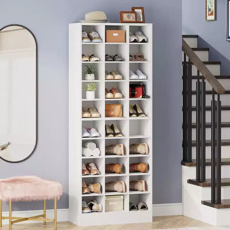 Tribesigns 10-Tier Shoe Storage Cabinet with 30 Cubbies