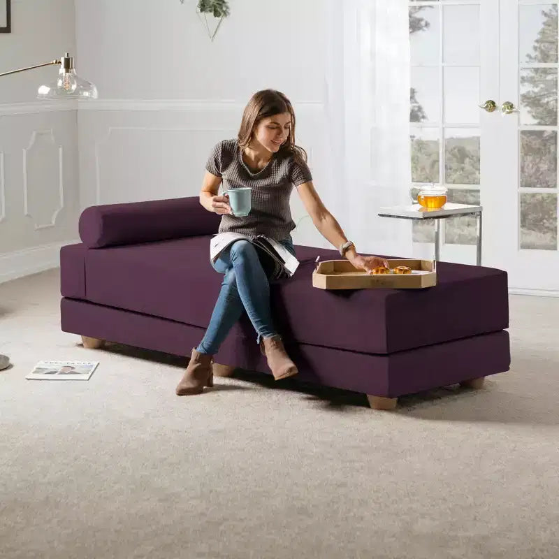 Daybed / Fold-Out Queen-Size Sleeper - Microvelvet