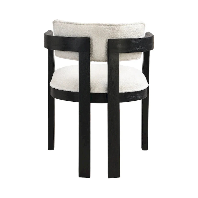 Conrad Sophisticated Modern Dining Chair With Armrest by Christopher Knight Home