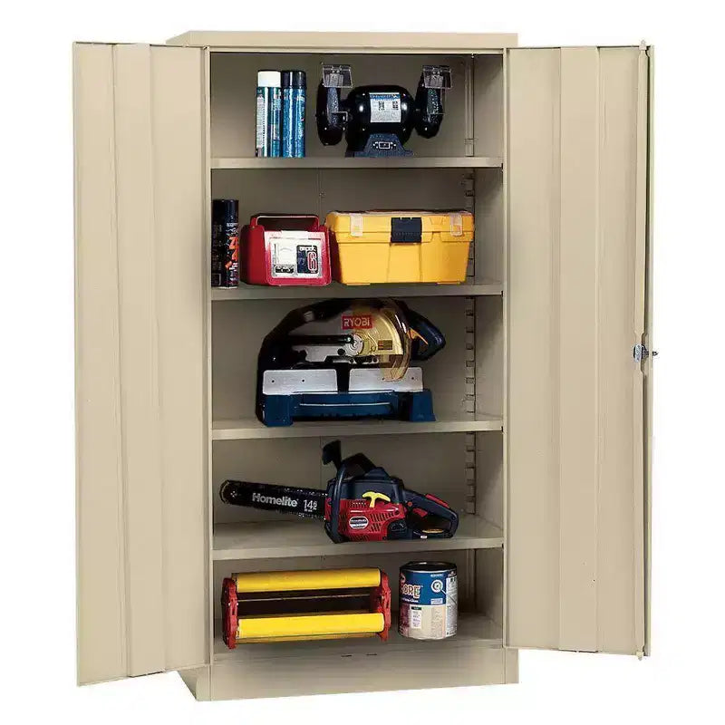 Edsal 36Wx18Dx72H Steel Freestanding Cabinet Beige