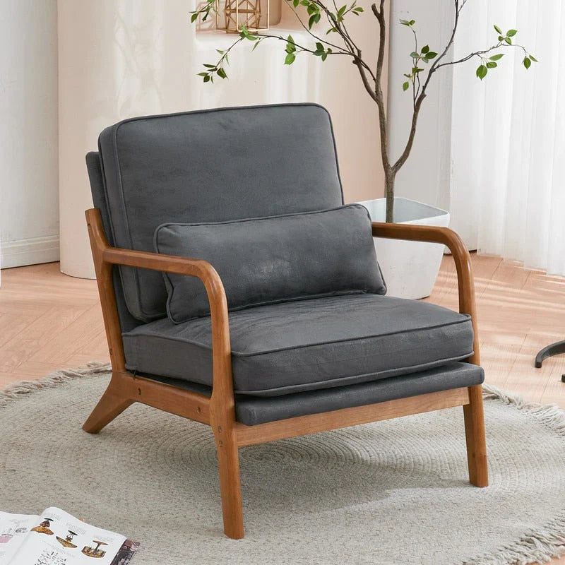 Fauteuil d'appoint rembourré Mid-Century Modern