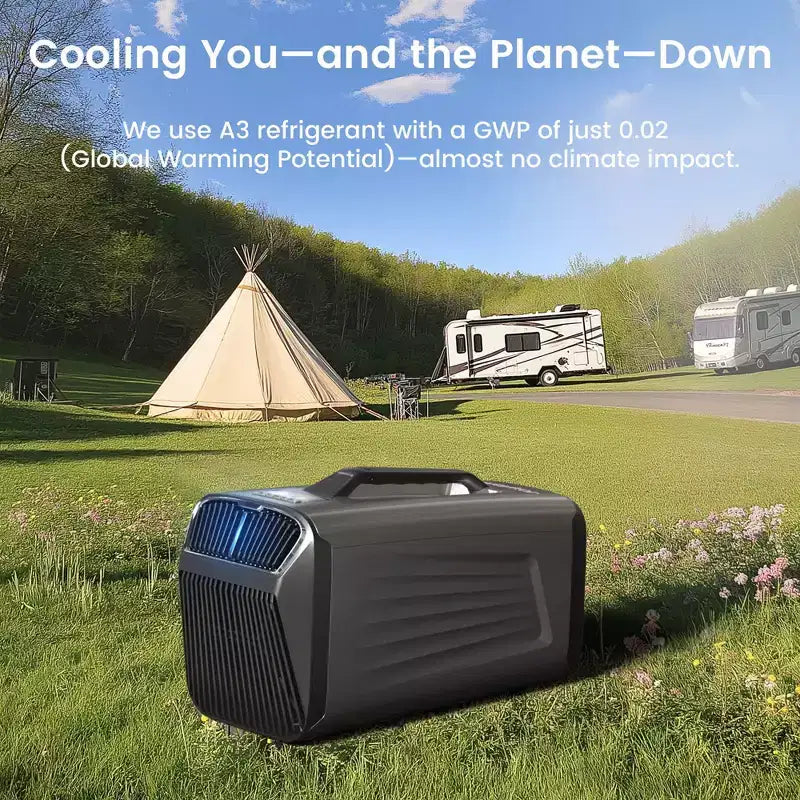 Waykar 5000 BTU 3-in-1 Portable Air Conditioner with Dehumidifier and Remote Control for Tent, Camping & RV