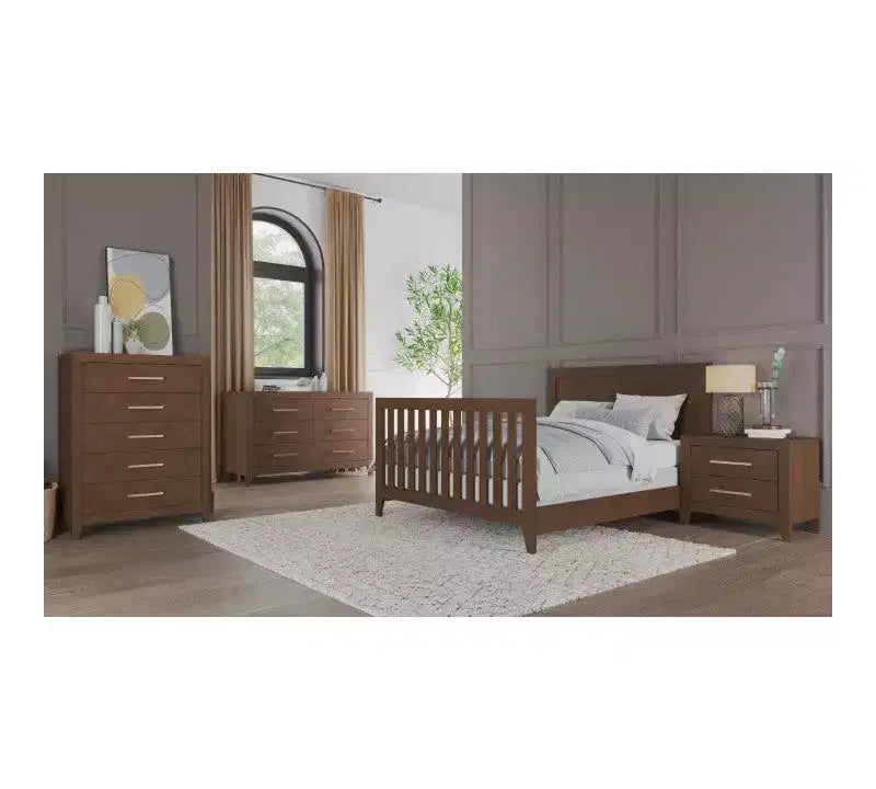 Child Craft Kieran Crib, Double Dresser and Chest Nursery Set, 3-Piece, Includes 4-in-1 Convertible Crib, Dresser and Chest