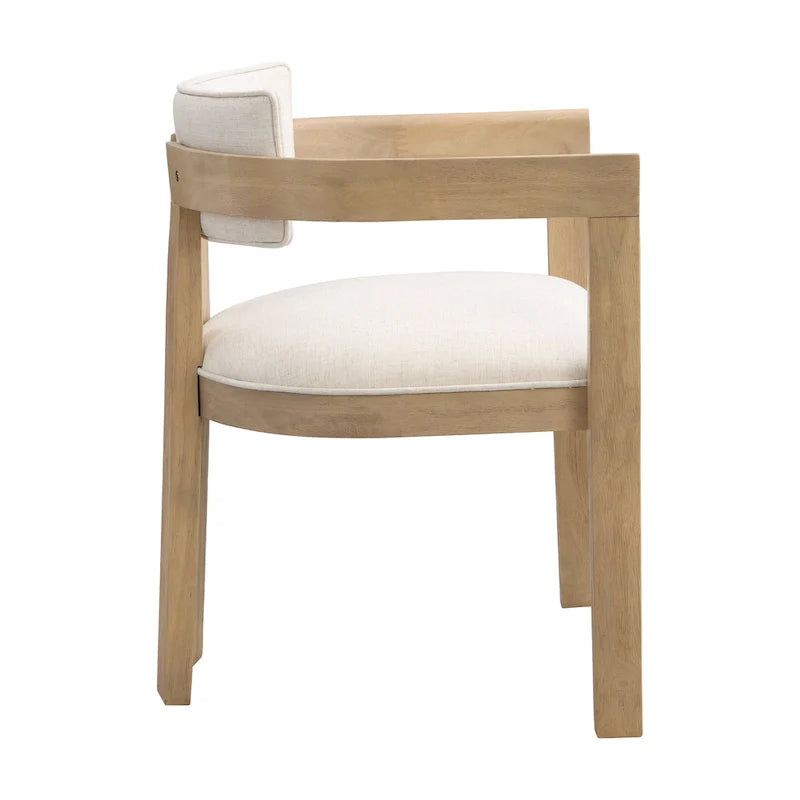 Conrad Sophisticated Modern Dining Chair With Armrest by Christopher Knight Home