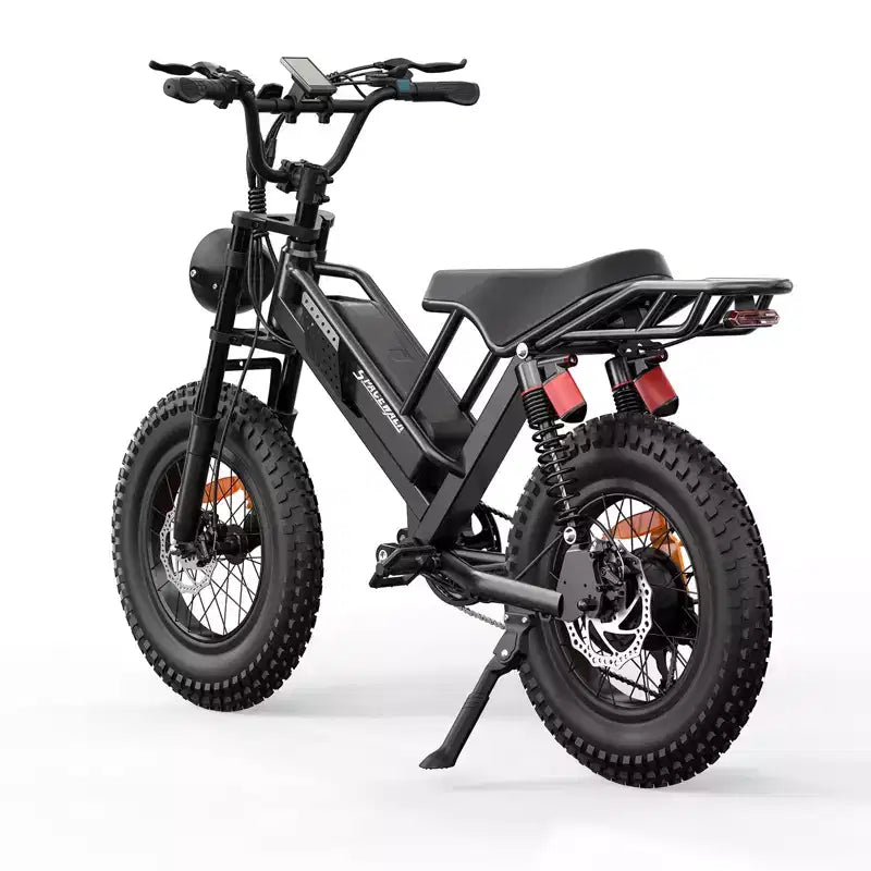 Eilleo 20 Fat Tire E-Bike  750W Motor (920W Peak), 24.9 mph, 5070 Mile Range, 48V 15.6Ah Battery, Dual Suspension, Shimano 7-Speed